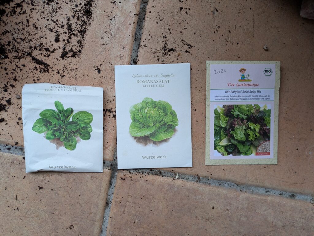 Feldsalat und Romanasalat von Wurzelwerk